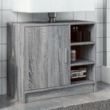 vidaXL Omarica za umivalnik siva sonoma 63x29x55 cm inženirski les Cene