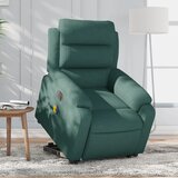 vidaXL električni masažni naslanjač s funkcijo vstajanja temno zelen | Shoptok.si