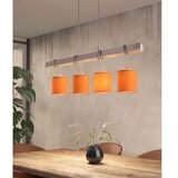 Brilagi LED luster na sajli NUBILA 4xE27/60W/230V siva/narandžasta | Eponuda.com