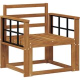  Set vanjskih sofa Čvrsto drvo akacije Prirodna | shoptok.hr
