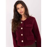 RUE PARIS Jacket-IT-KR-FL9586.64-burgundy Cene