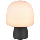  Namizna svetilka s steklenim senčilom v črni in beli barvi (višina 27 cm) Steen – | Shoptok.si