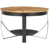  The Living Store Klubska mizica Ø 68x43 cm robusten mangov les - Klubska Mizica, (21502173) | Shoptok.si