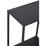 Premier Housewares Črn jeklen regal 80x81x26 cm Acero – | Shoptok.si