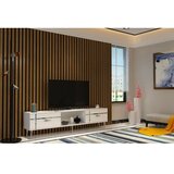 Hanah home TV polica Line White Silver