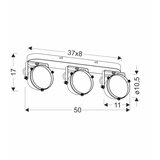  Crazy Plafonska Lampa Crna 3x15W GU10 ( 15122 ) | Eponuda.com