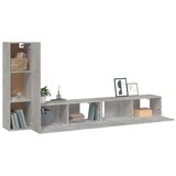  3-dijelni set TV ormarića siva betona konstruirano drvo | Eponuda.com