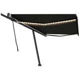  Tenda na ručno uvlačenje s LED svjetlima 500x350 cm antracit | shoptok.hr