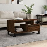 vidaXL Stolić za kavu smeđi hrast 90x49x45 cm konstruirano drvo Cijene