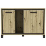 Livetastic Komoda Trondheim, Barva Hrasta, Črna | Shoptok.si