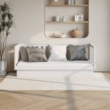 vidaXL Dnevna postelja bela 75x190 cm trdna borovina Cene