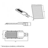  SOLARNA LED ULICNA SVETILJKA GN-SSL316-180W 6500K 2200lm IP66 | Eponuda.com