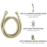 Wenko Crijevo za tuširanje od nehrđajućeg čelika mat zlatno 150 cm Brass – | shoptok.hr