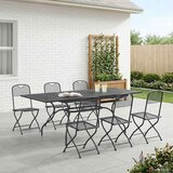  Vrtni set za objed 7 pcs Antracit 212 x 90 x 76 cm - 6-sjedalna | shoptok.hr