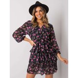 RUE PARIS Dress-WN-SK-21049.38X-black-pink | Shoptok.si