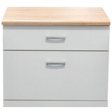 Modern Living omarica andy, bela, barva hrasta | Shoptok.si