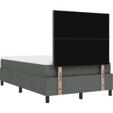 vidaXL Krevet s box springom i madracem tamnosiv 120x190 cm tkanina | shoptok.hr