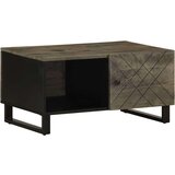 vidaXL Stolić za kavu crni 80 x 50 x 40 cm od masivnog drva manga | shoptok.hr