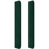  Uzglavlje s ušima tamnozeleno 83x16x118/128 cm baršunasto | Eponuda.com