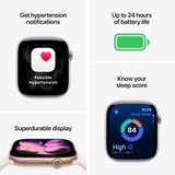 Apple Watch Series 11 GPS 46mm M/L sive MEV44ZR/A Aluminijasto ohišje barve, športni pašcek crne barve | Shoptok.si