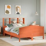 vidaXL Krevet s regalom za knjige bez madraca 135 x 190 cm od borovine Cijene