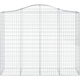  Lučne gabionske košare 2 kom 200x50x160/180cm pocinčano željezo | shoptok.hr