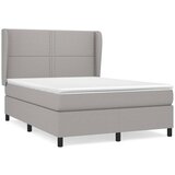 Maison Chic Box spring postelja - Vzmetna postelja z vzmetnico svetlo siva 140x200 cm blago SL1043, (21909288) | Shoptok.si