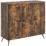 vidaXL Strani šal Dimljen hrast 89 x 34,5 x 80 cm Inženirski les, (5000217642) | Shoptok.si