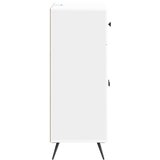  Kreveta Bijela visokog sjaja 66 x 34,5 x 90 cm Slike