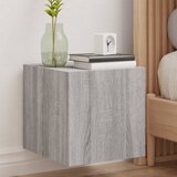 The Living Store Stenska TV omarica z LED lučkami siva sonoma 30,5x35x30 cm - TV Stenska Omarica, (21670902) | Shoptok.si