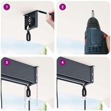 Rolo Črna 140 x 250 cm Tkanina in aluminij, (5000247123) | Shoptok.si