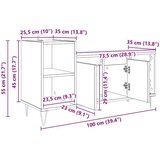 vidaXL TV ormar Staro drvo 100 x 35 x 55 cm Konstruirano drvo | shoptok.hr