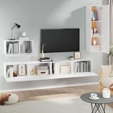  4-dijelni set TV ormarića bijeli od konstruiranog drva | shoptok.hr