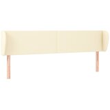  Uzglavlje s ušima krem 163x23x78/88 cm od umjetne kože | shoptok.hr