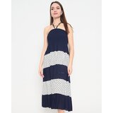 Resti Navy blue maxi skirt with polka dots PLUS SIZE - Clothing | Shoptok.si