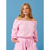 Sinsay Pamučna bluza puf rukava | shoptok.hr