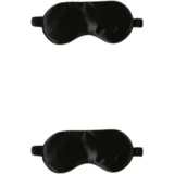 Spalna maska / Maska za oči iz svile, 2 kosa Black, (21837025)