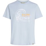 O'neill Majica 'Circle Surfer' svetlo modra / zlato-rumena / bela | Shoptok.si
