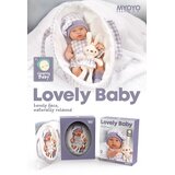 BEBA lutka za igru sa dodacima - Lovely Baby - ljubičasto/siva | Shoptok.si