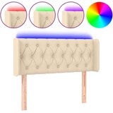  LED posteljno vzglavje krem 103x16x78/88 cm blago, (20737467) | Shoptok.si