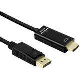 Roline displayport priključni kabel displayport vtič\, hdmi-a vtič 1 m črna 11045995 displayport kabel, (20630588) Cene