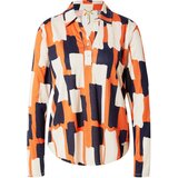Key Largo Bluza 'COLLAGE' ecru / marine / oranžna | Shoptok.si