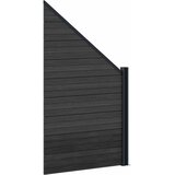 PANEL ograde 11 pcs WPC i aluminij Crna | shoptok.hr