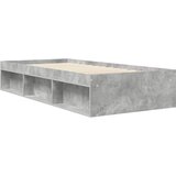  Okvir kreveta s pohranom s policom Betonska siva 80 x 200 cm | shoptok.hr