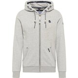 Schmuddelwedda Jopa na zadrgo pegasto siva / črna | Shoptok.si
