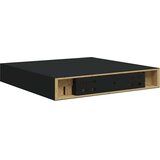  Plutajuća zidna polica crna 23 x 23,5 x 3,8 cm MDF | Eponuda.com
