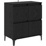  Komode 3 kom. Crni hrast 60 x 35 x 70 cm Konstruirano drvo | shoptok.hr