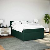  Krevet s oprugama i madracem tamnozeleni 160x200 cm baršunasti | shoptok.hr