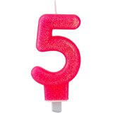 Lucky candle, svećica, pink - odaberite broj Cene