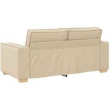 vidaXL Dvosjed Kauč Krem 140 cm Tkanina | shoptok.hr